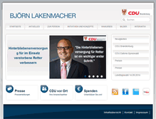 Tablet Screenshot of bjoernlakenmacher.de